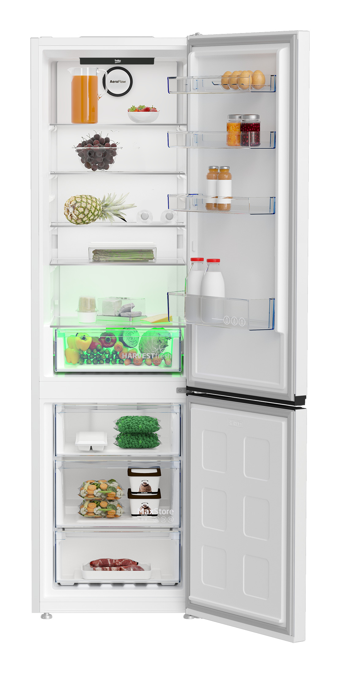 Beko B3RCNA404HW fridge-freezer Freestanding – image 3