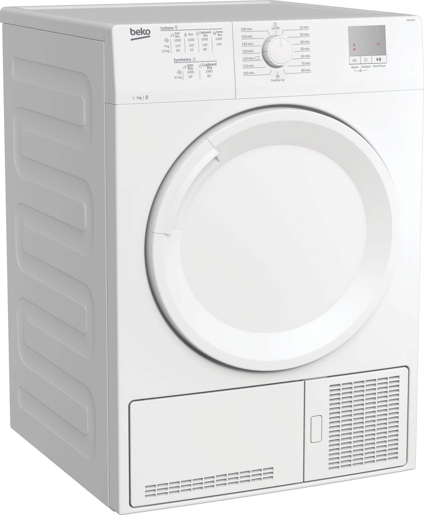 Beko DF7111PAW tumble dryer Freestanding Front-load – image 2