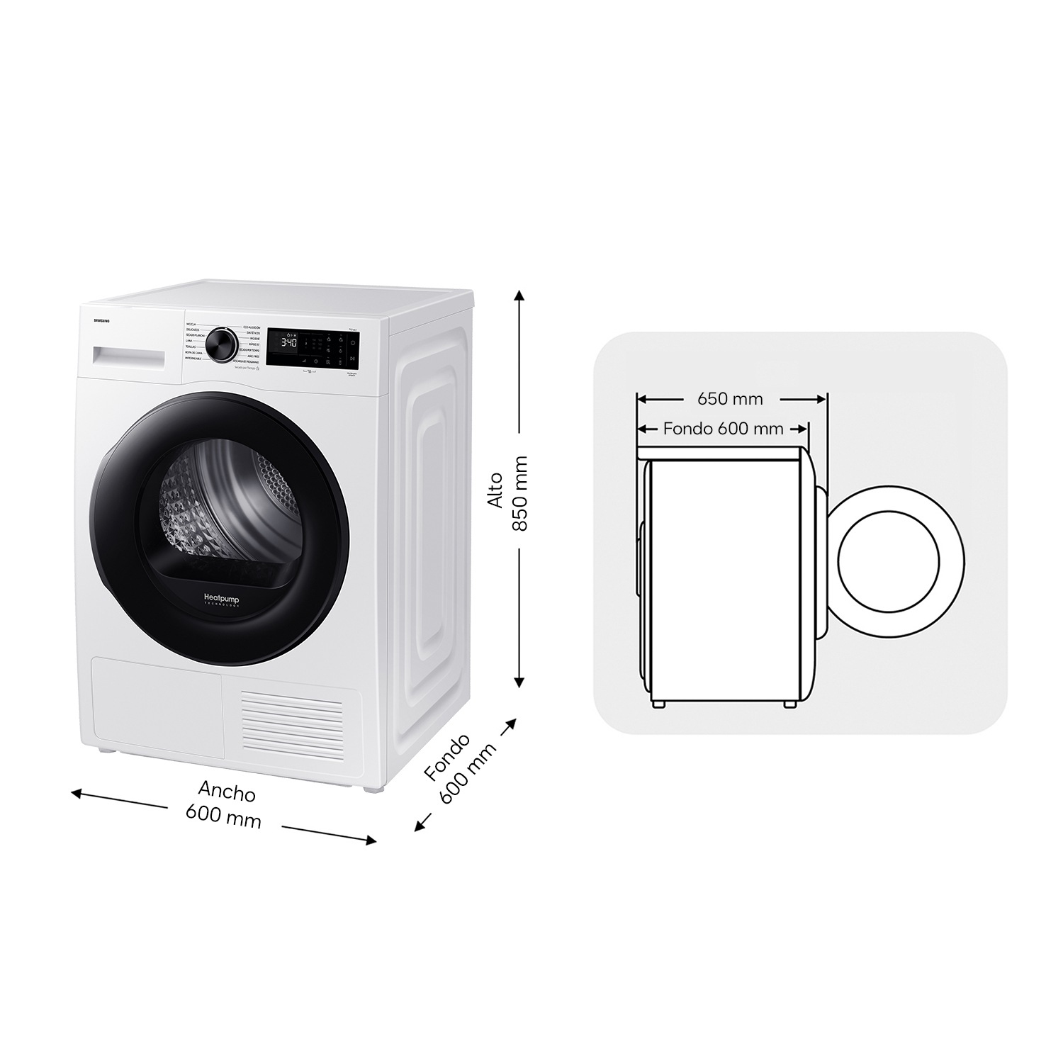Samsung DV80DG52B0AEEC tumble dryer Freestanding Front-load – image 6