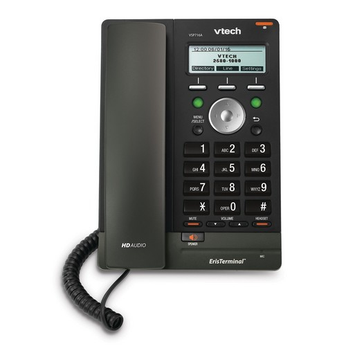 VTech ErisTerminal IP phone Black 2 lines LCD – image 1