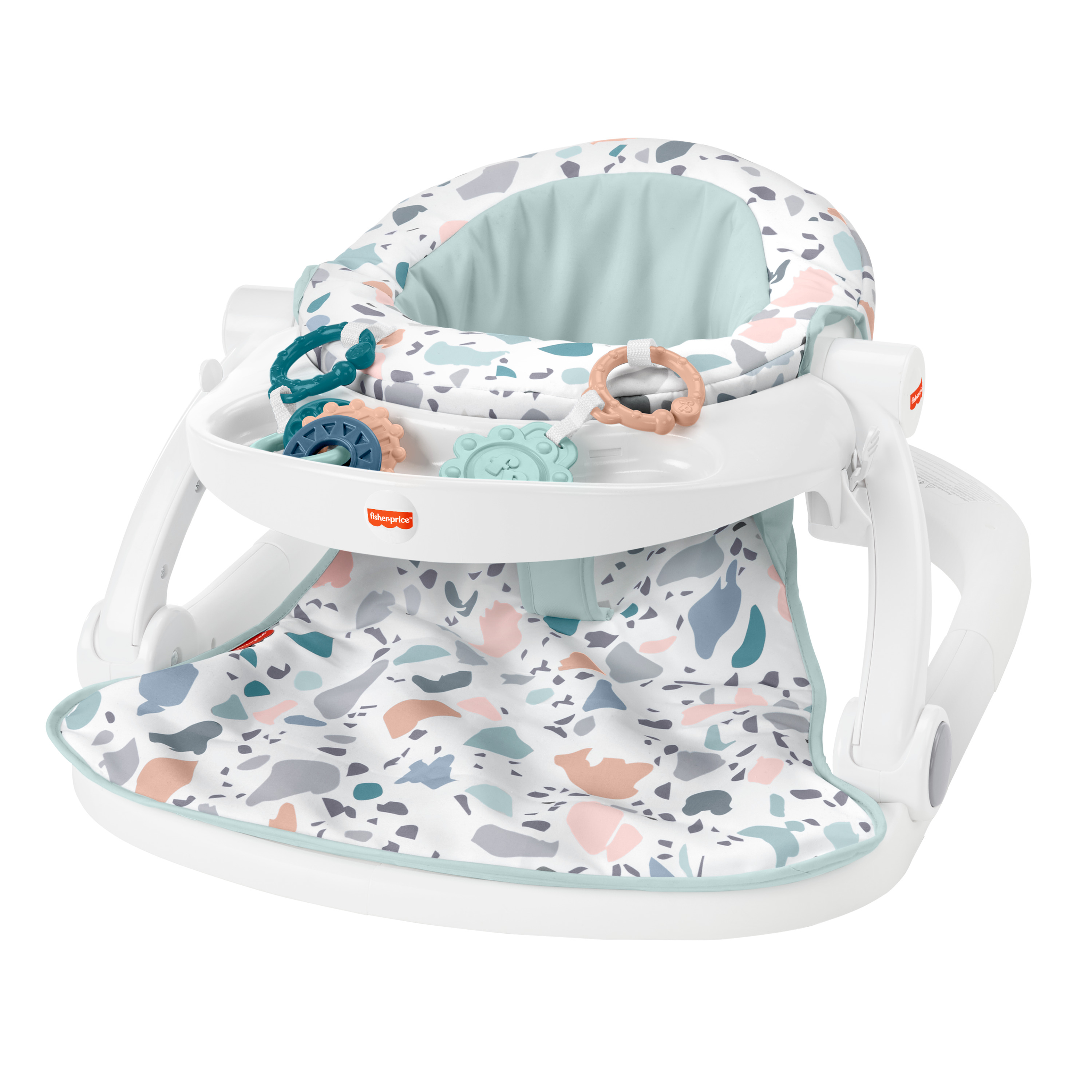 Resim Fisher-Price Oturaklı Bebek Oturağı, Mavi/Beyaz