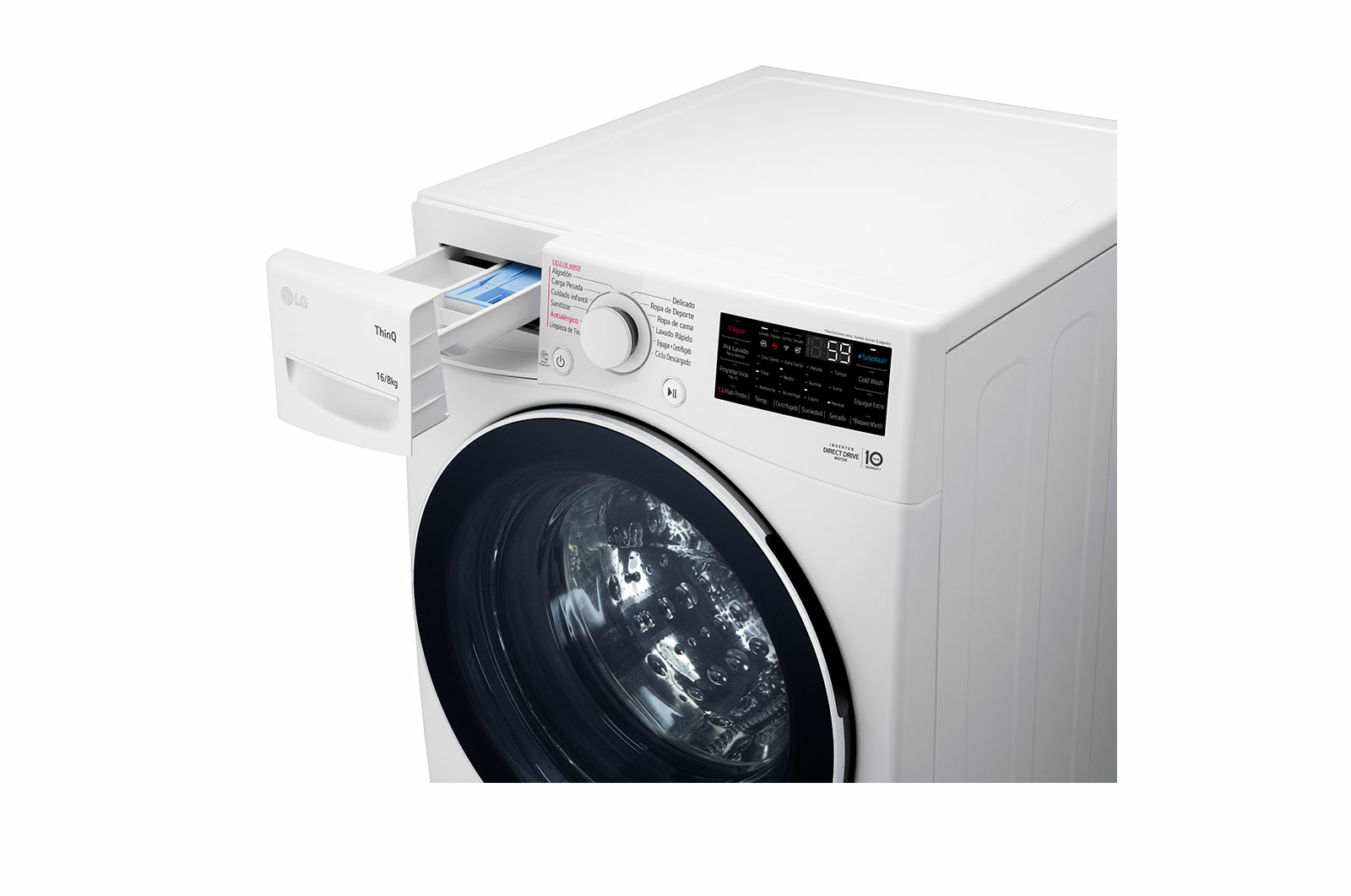 LG WD16WG2S6P washer dryer Freestanding Front-load White – image 5