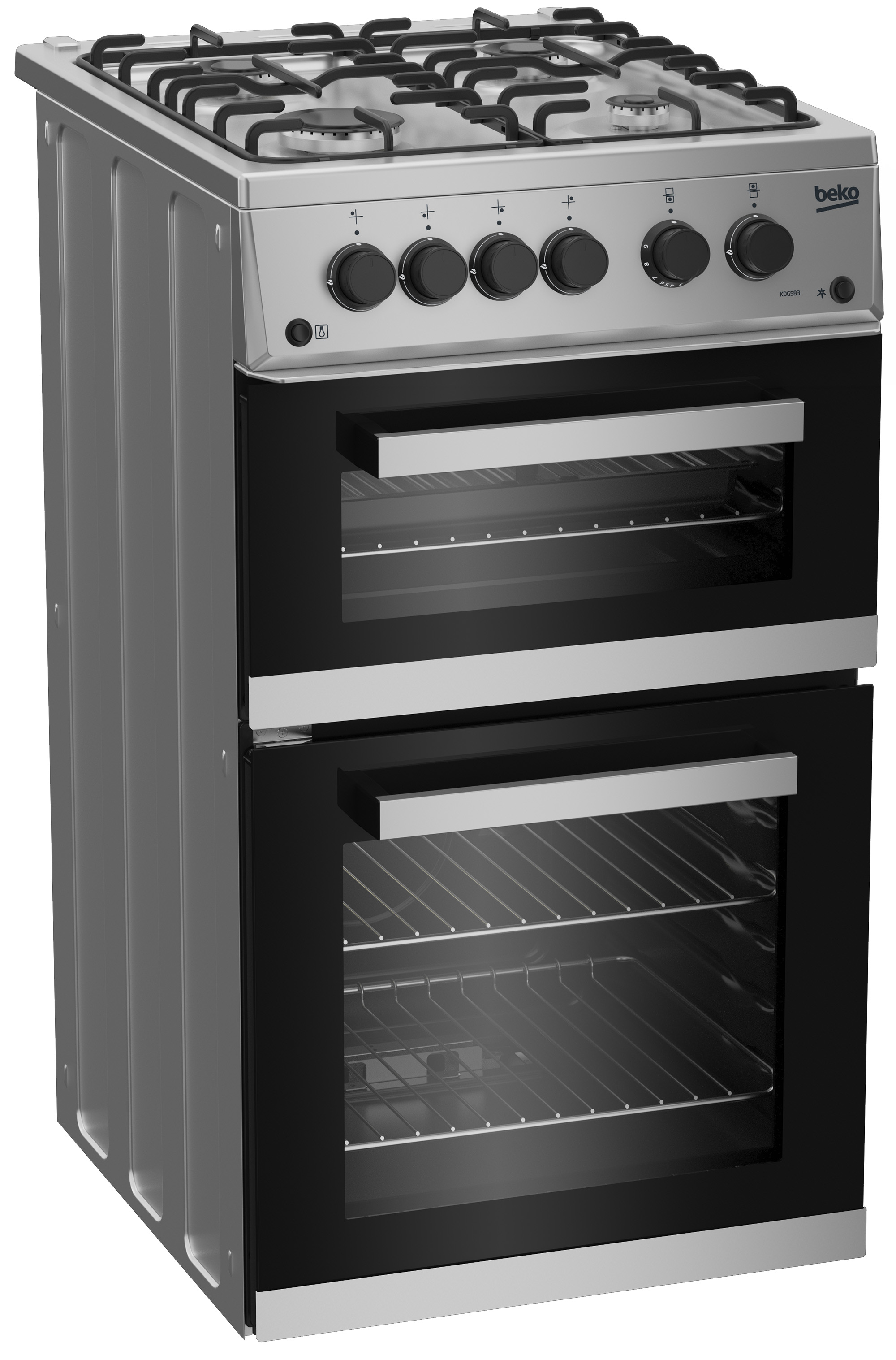 Beko KDG583S 50cm Freestanding Gas Twin Cavity Cooker – image 2