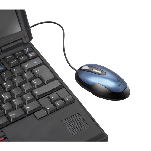 Targus USB 3-Button Laser Notebook Mouse, Blue/Black – image 2