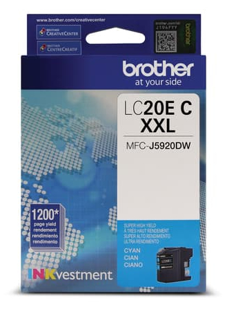 Brother LC20ECS ink cartridge 1 pc(s) Original Extra (Super) High Yield Cyan – image 3