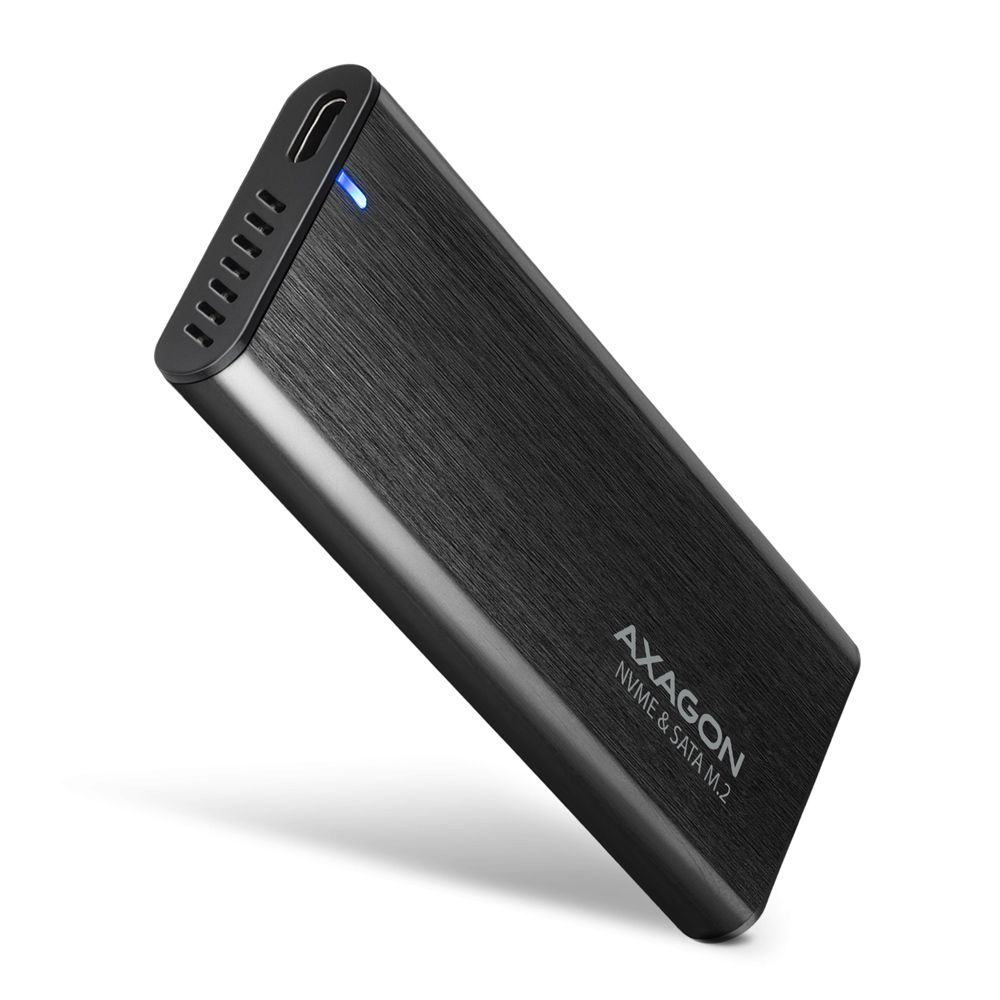 Axagon EEM2-SB2 contenitore di unità di archiviazione Box esterno SSD Nero M.2