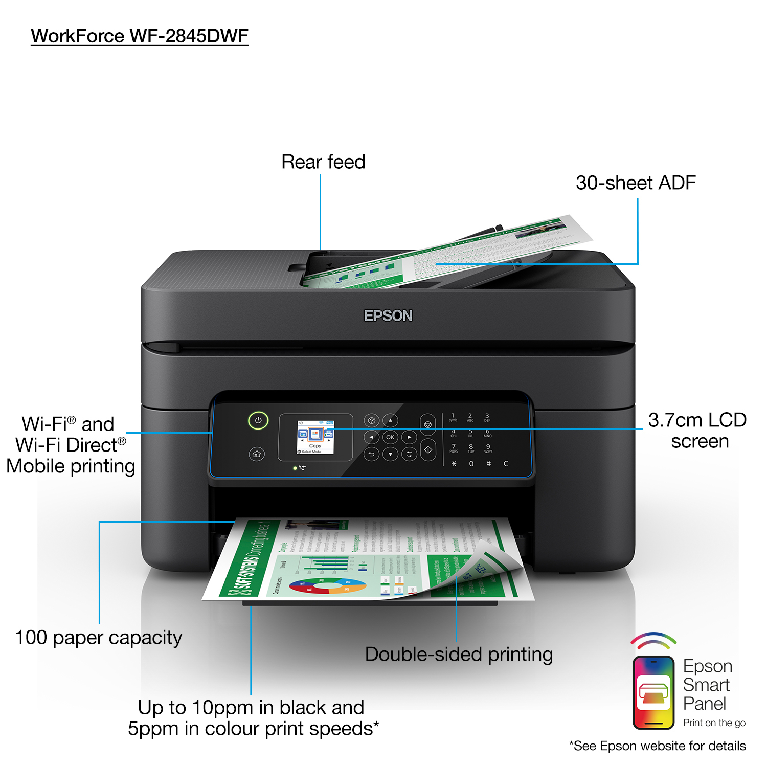 Epson WorkForce WF-2845DWF Inkjet A4 – image 2