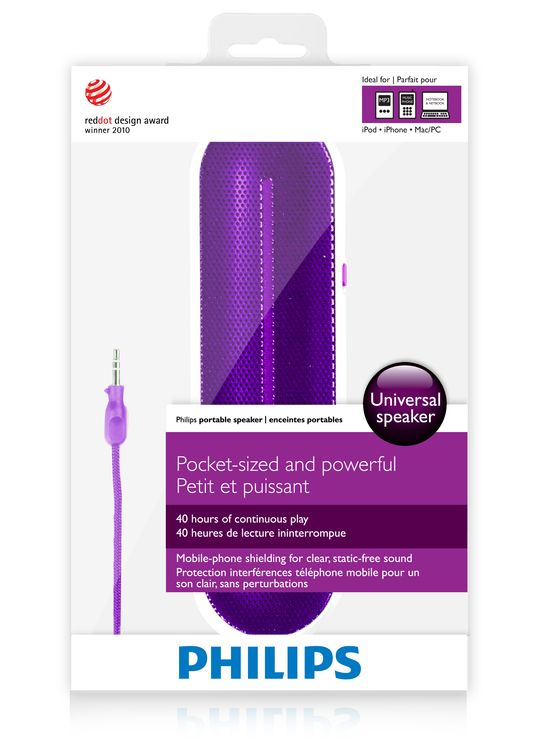 Philips MP3 portable speaker SBA1600PUR/27 – image 2