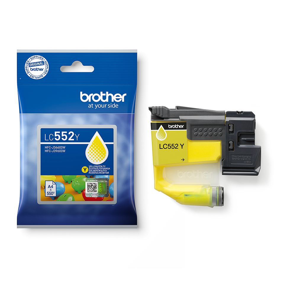 Brother LC552Y ink cartridge 1 pc(s) Original Yellow – image 4