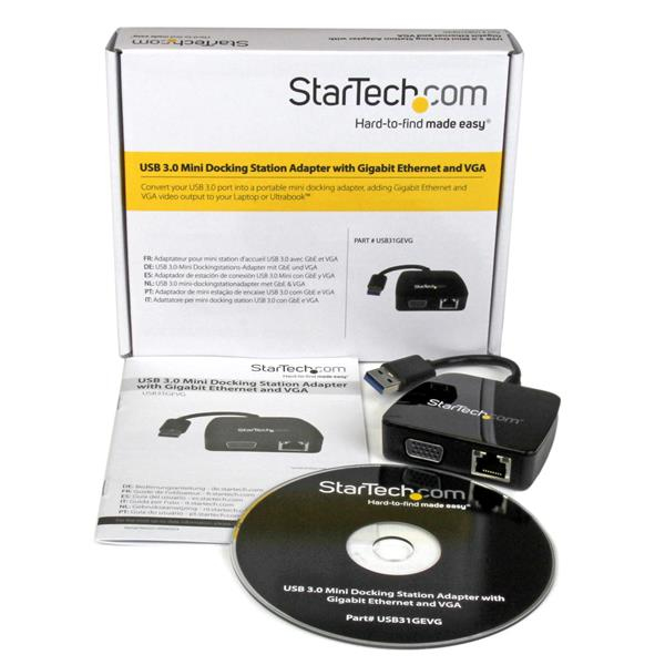 StarTech.com Travel Adapter for Laptops - VGA and GbE - USB 3.0 – image 4