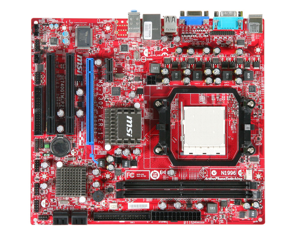 MSI 740GTM-P21 motherboard AMD – image 1
