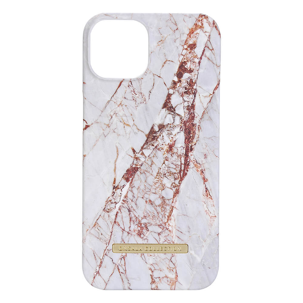 Onsala Phone Case White Rhino Marble iPhone 14 Plus