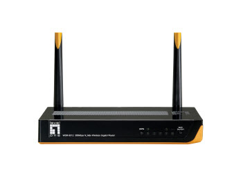 LevelOne WGR-6012 wireless router Gigabit Ethernet Black, Yellow