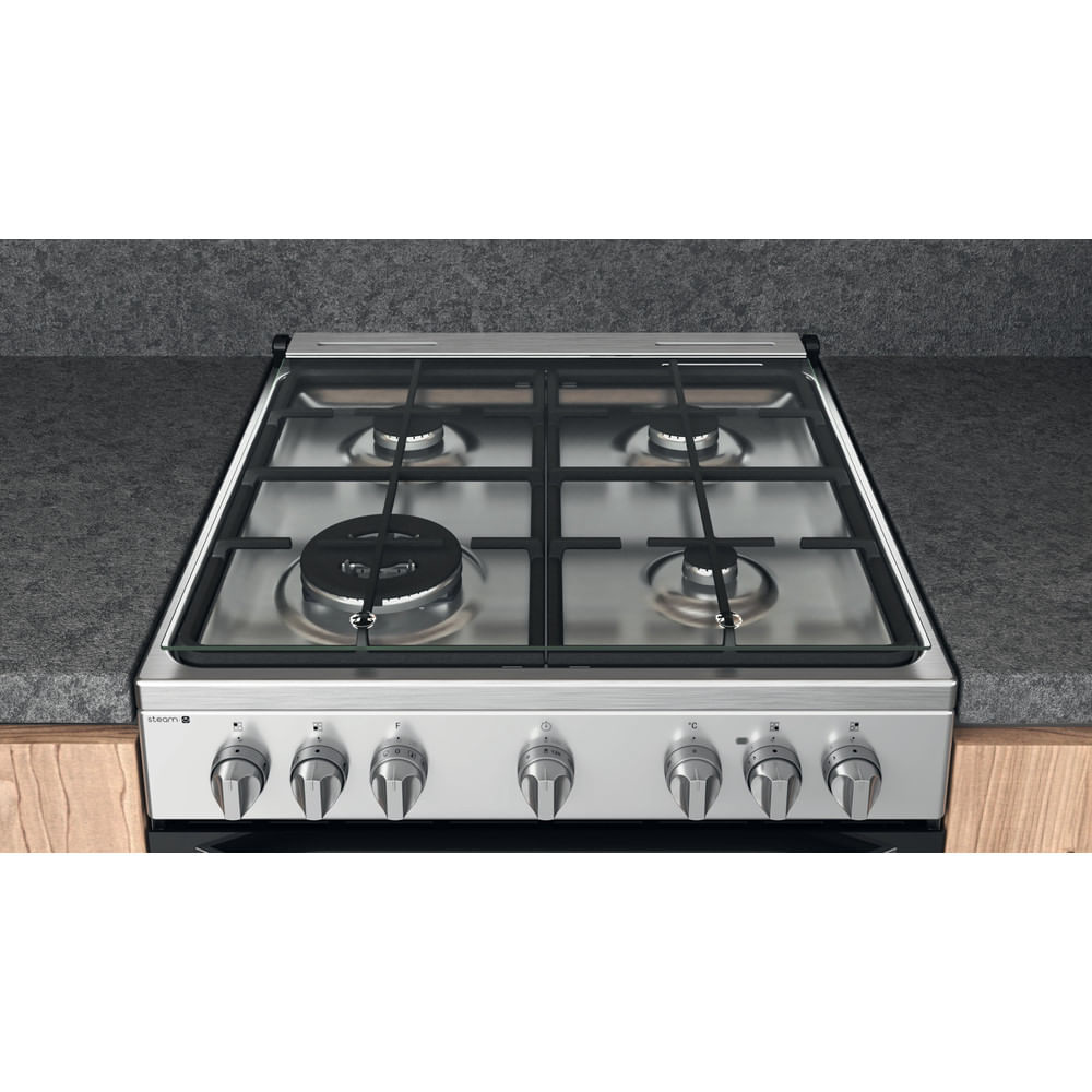 Hotpoint HS68G8PHX/E Freestanding cooker Electric Gas Stainless steel – image 8