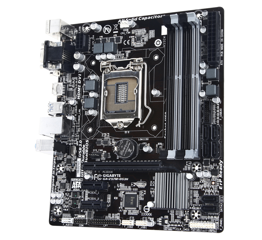 GIGABYTE GA-Z97M-DS3H motherboard Intel® Z97 LGA 1150 (Socket H3) micro ATX – image 3