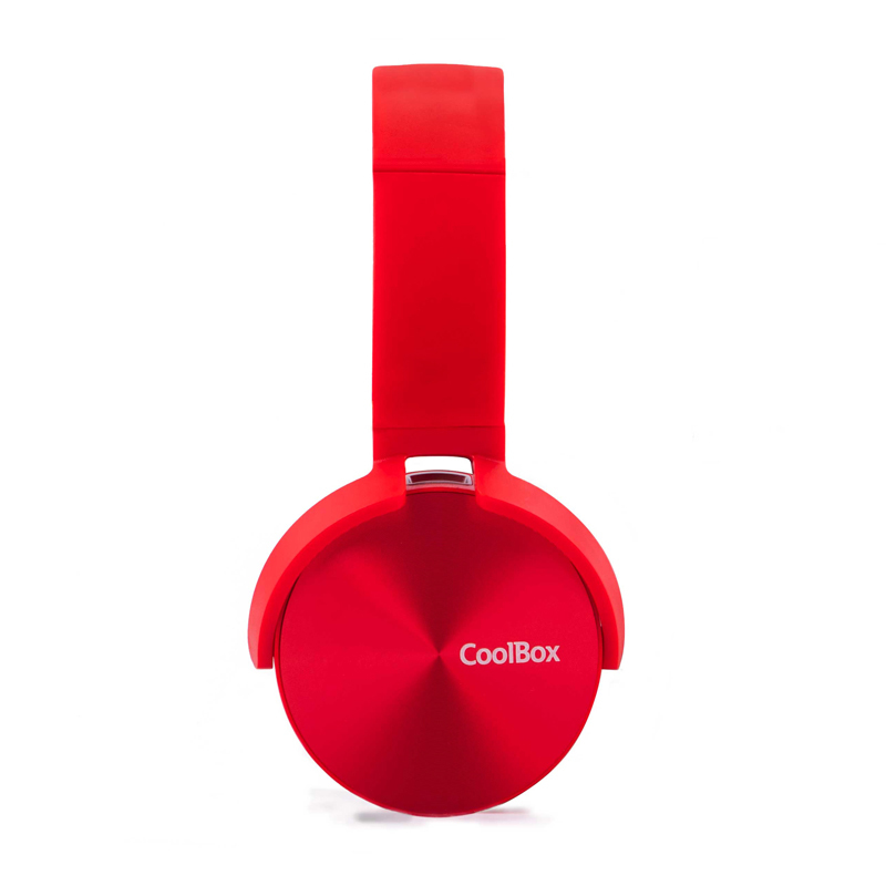 CoolBox CoolMetal Headphones Wired & Wireless Head-band Calls/Music Micro USB Bluetooth Red – image 4