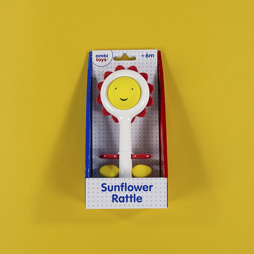 صورة Ambi Toys Sunflower Rattle - متعدد الألوان، بلاستيك، 6-9 أشهر