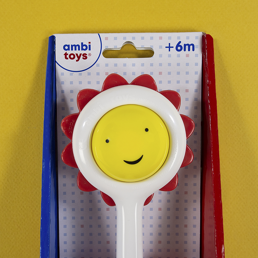 صورة Ambi Toys Sunflower Rattle - متعدد الألوان، بلاستيك، 6-9 أشهر