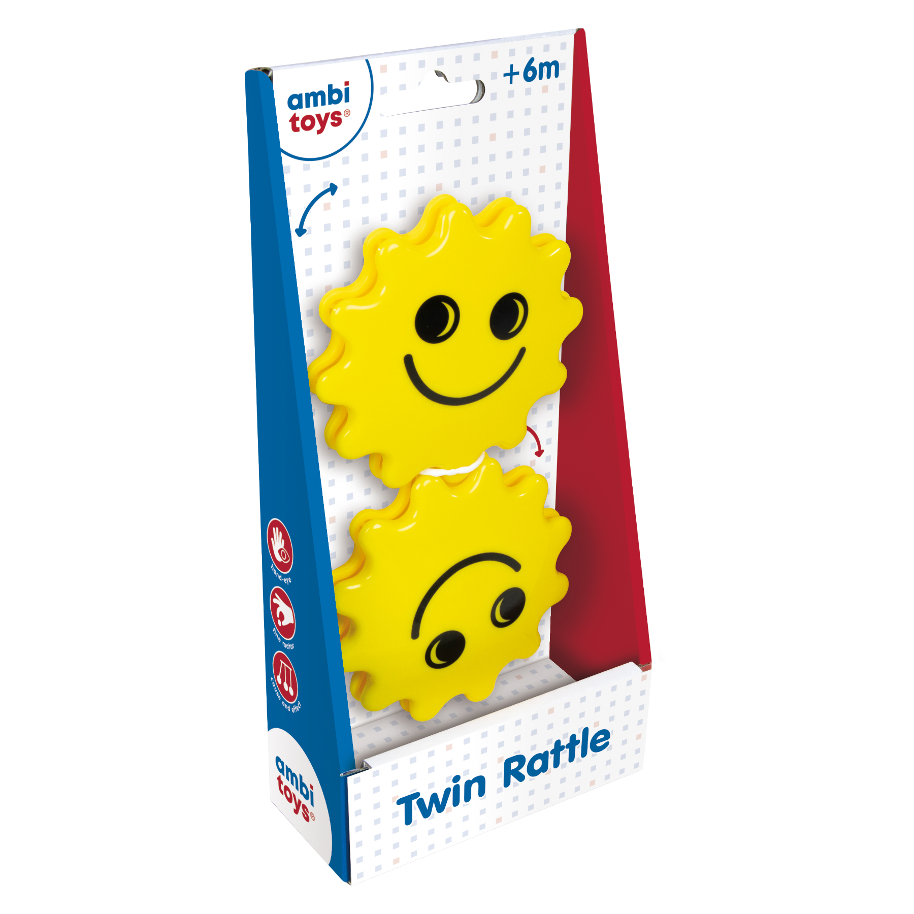 Ambi Toys İkiz Çıngırak Çok Renkli