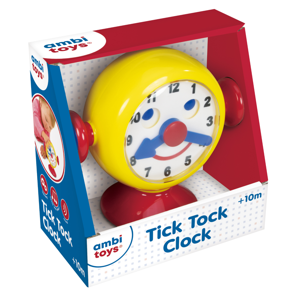 صورة لعبة امبي تويز Tick Tock Clock، بلاستيك، متعدد الألوان