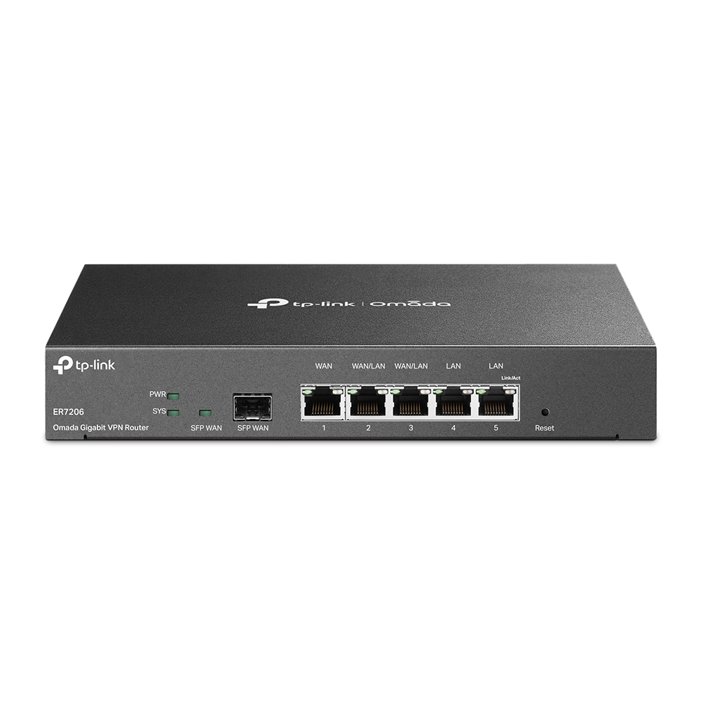TP-Link TL-ER7206 kabelansluten router Gigabit Ethernet Svart