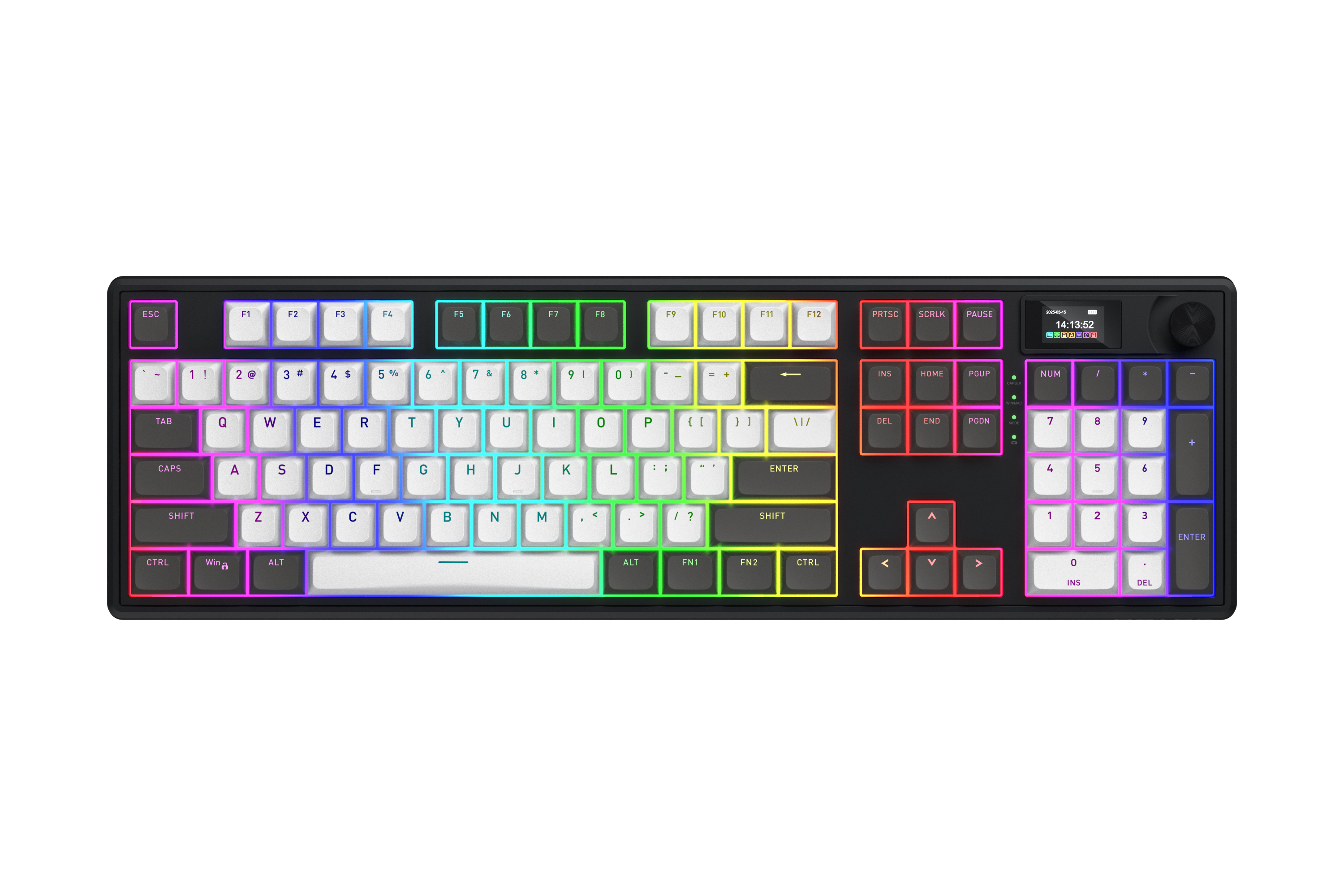HATOR Skyfall Pro Wireless 100 keyboard Gaming USB + RF Wireless + Bluetooth QWERTY US English Black, Grey