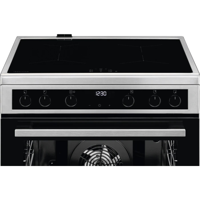 AEG CIB6641BBM Freestanding cooker Electric Zone induction hob Stainless steel – image 2