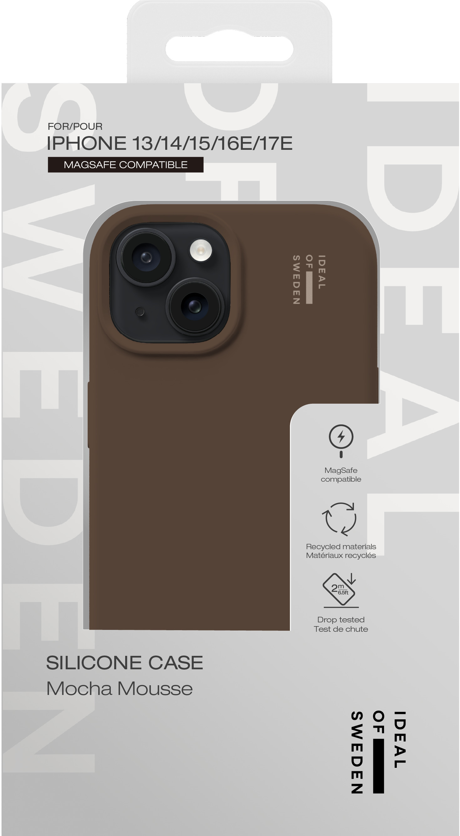 iDeal of Sweden Silicone Case MagSafe iPhone 13 / 14 / 15 / 16e / 17e Mocha Mousse – image 5