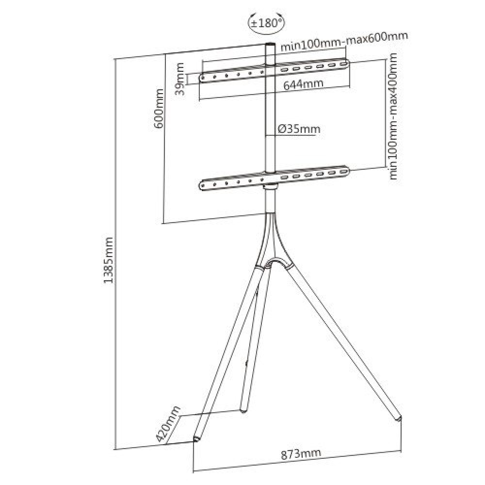 Techly ICA-TR18SAM TV mount/stand – image 3