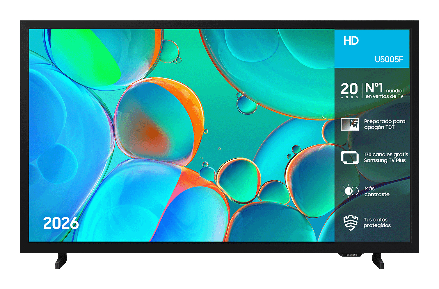 Samsung TU32H5005FK 81.3 cm (32") HD Smart TV Wi-Fi Black