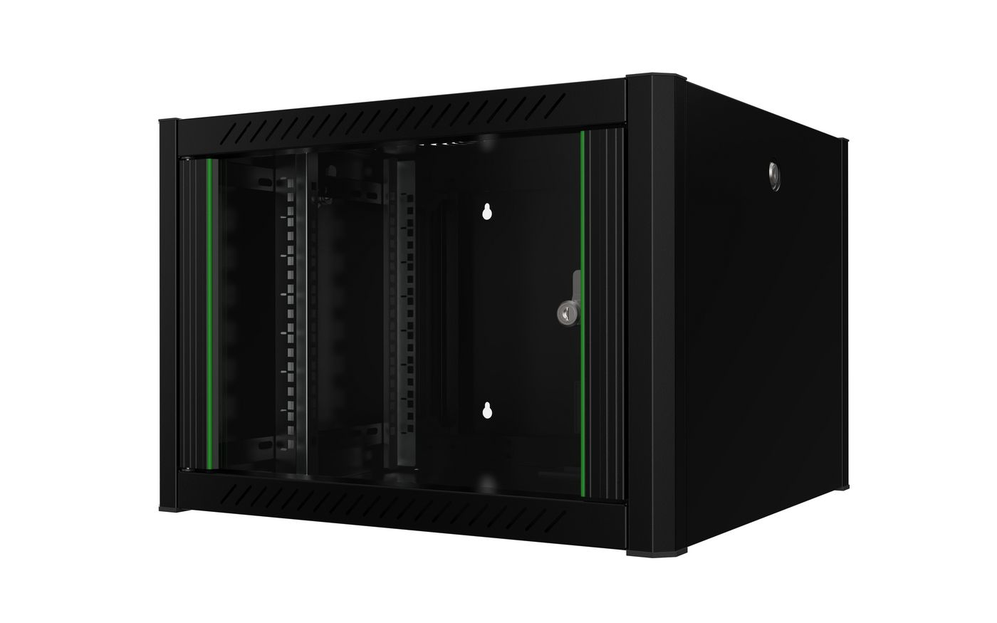 Lanview RWP07U56BL rack cabinet 7U Wall mounted rack Black