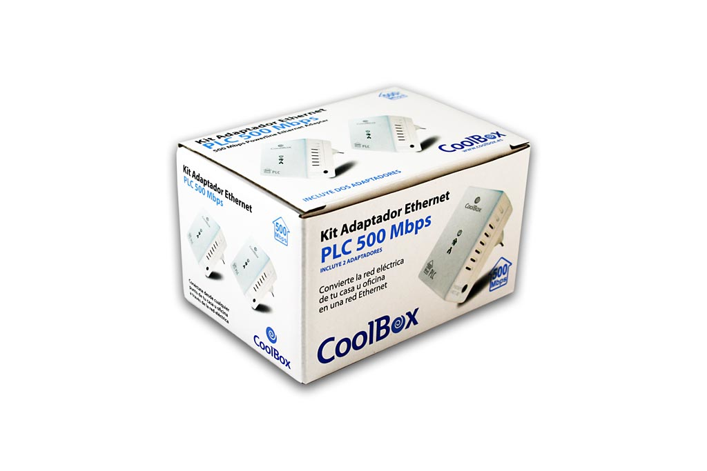CoolBox REDCOOPLC500D PowerLine network adapter 500 Mbit/s Ethernet LAN White 2 pc(s) – image 3