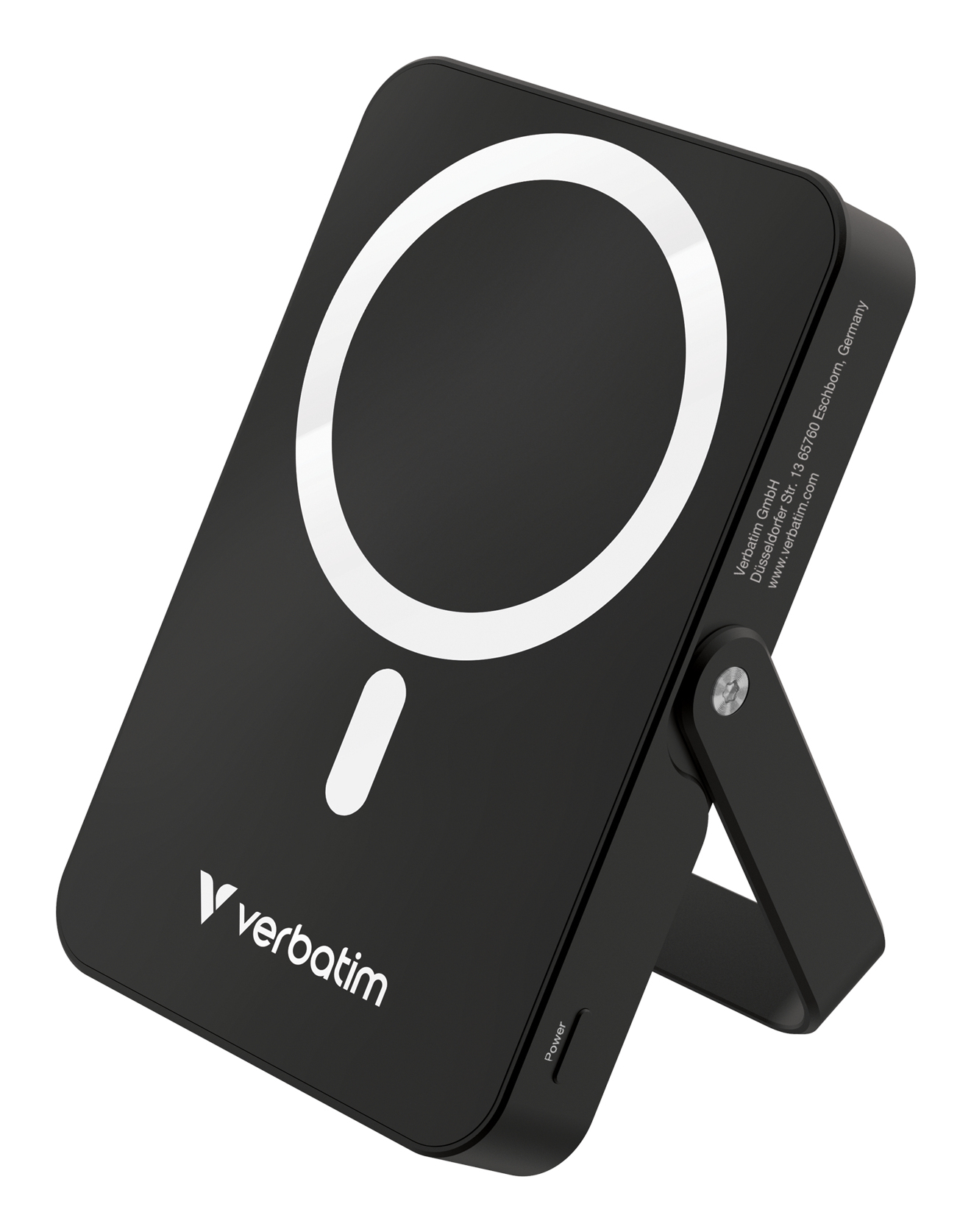 Verbatim Charge 'n' Go Magnetic Wireless Polimeri di litio (LiPo) 10000 mAh Carica wireless Nero