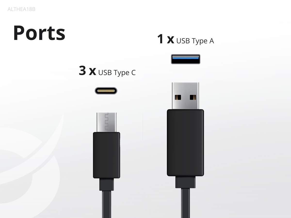 Conceptronic 4-Port 100W GaN USB PD Charger with USB-C Charging Cable, USB-C x 3, USB-A x 1, QC 3.0, PPS – image 5