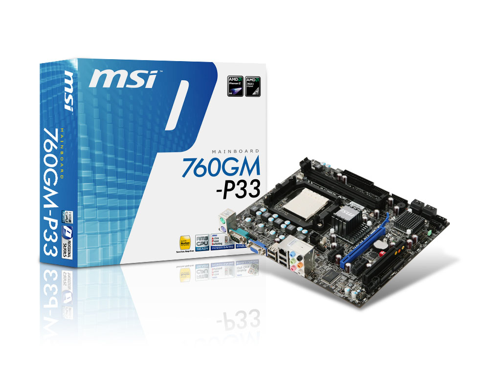 MSI 760GM-P33 Socket AM3 micro ATX – image 5