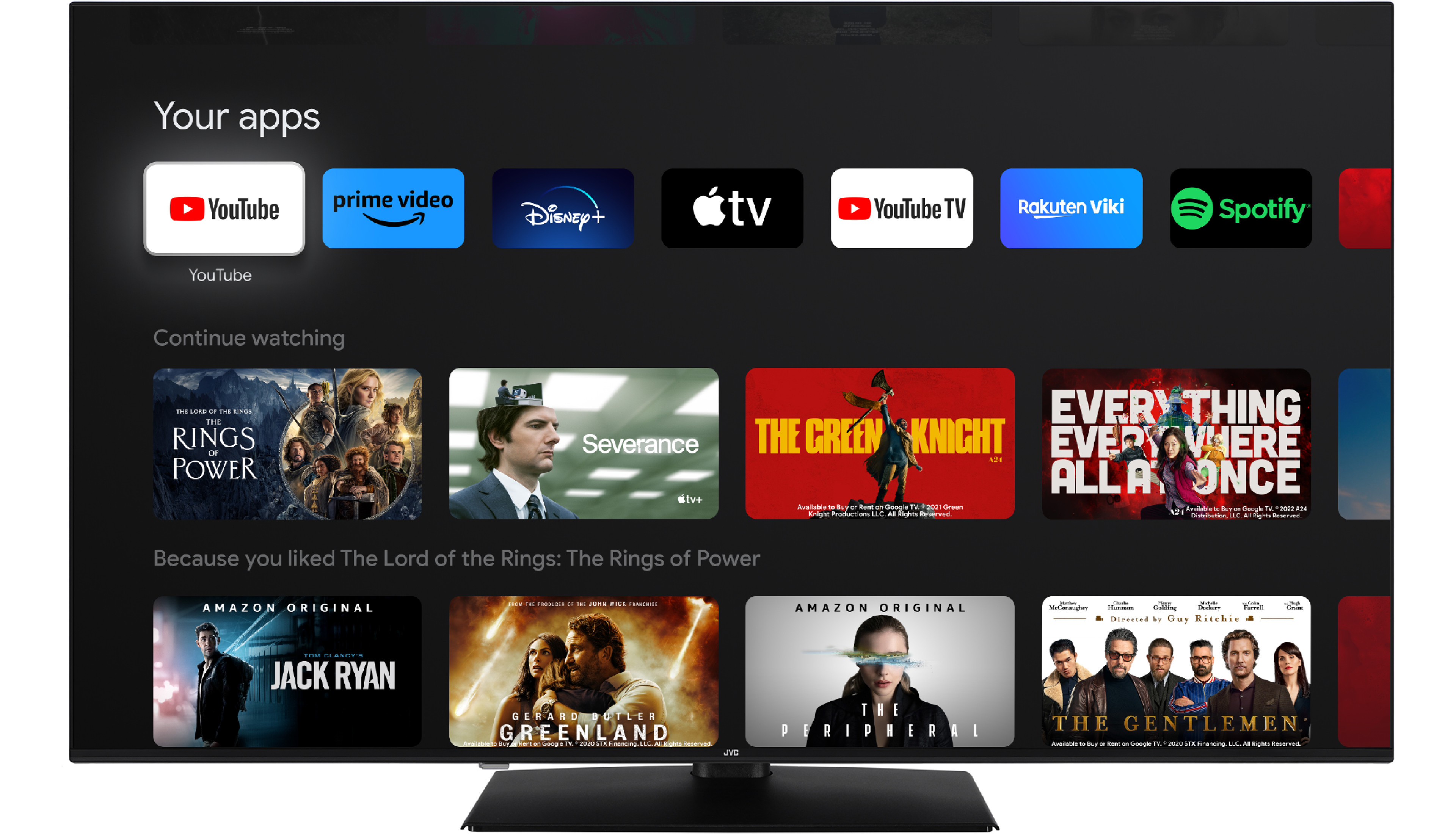 JVC LT 65VUQ3455 TV 165,1 cm (65 ) 4K Ultra HD Smart TV Wifi Noir Neuf — photo 1