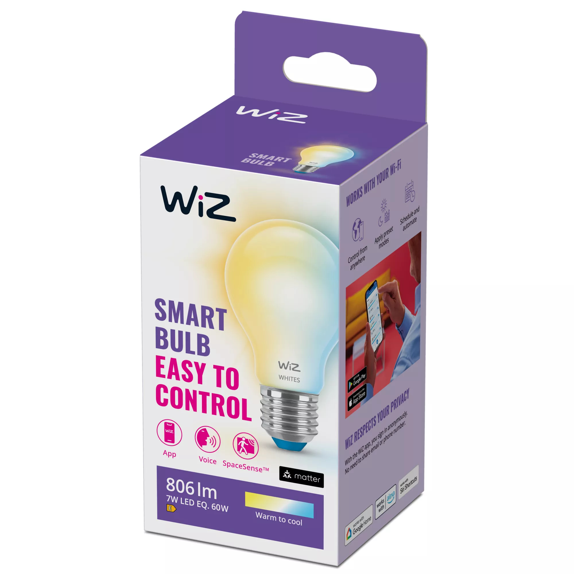WiZ Frosted Glass Bulb – image 2