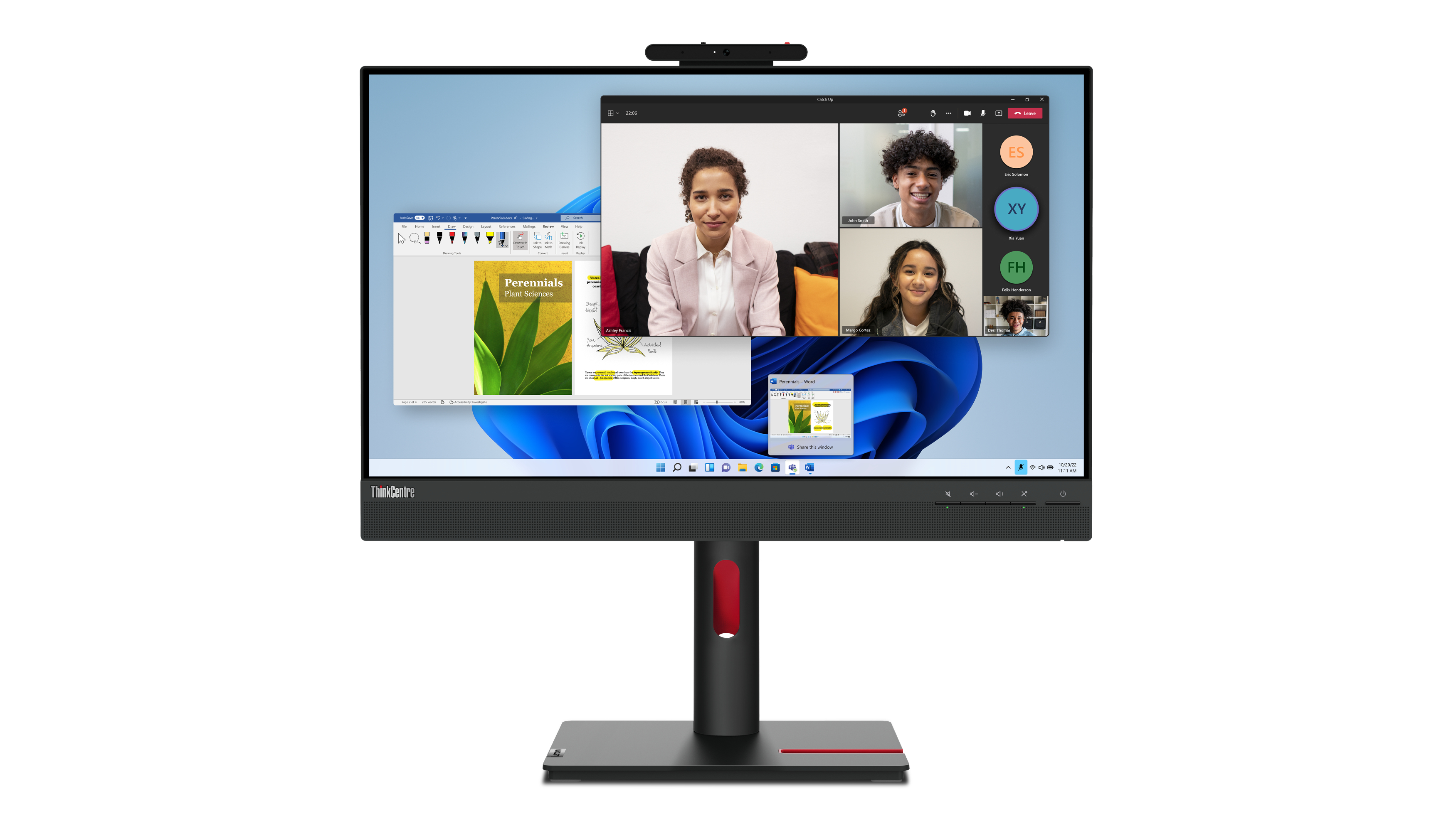 Lenovo ThinkCentre Tiny-In-One 24 LED display 605 cm (23.8") 1920 x 1080 Pixel Full HD Nero