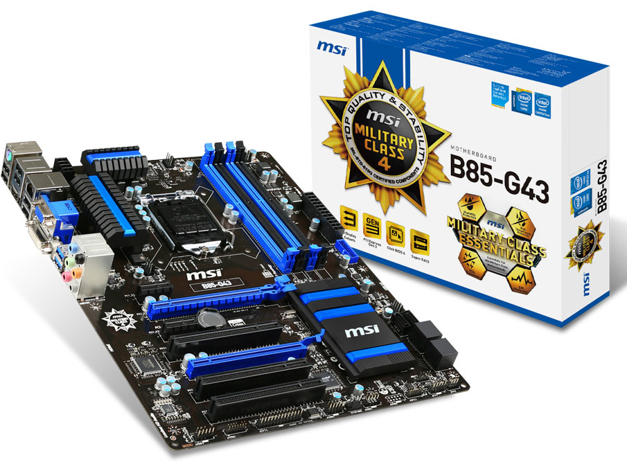 MSI B85-G43 motherboard Intel® B85 LGA 1150 (Socket H3) micro ATX – image 2