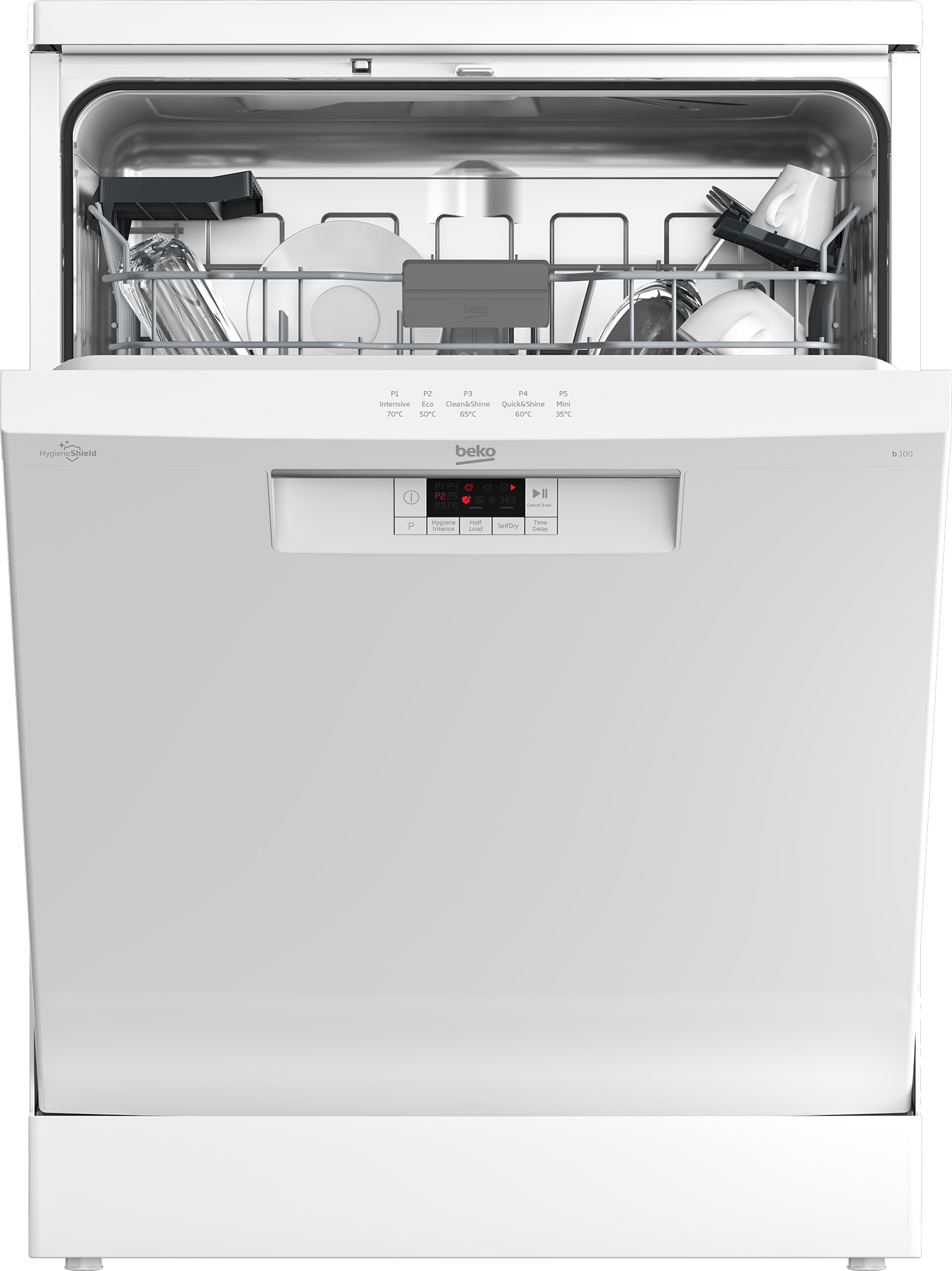 Beko BDFN15420W Freestanding Full Size Dishwasher with HygieneIntense – image 2
