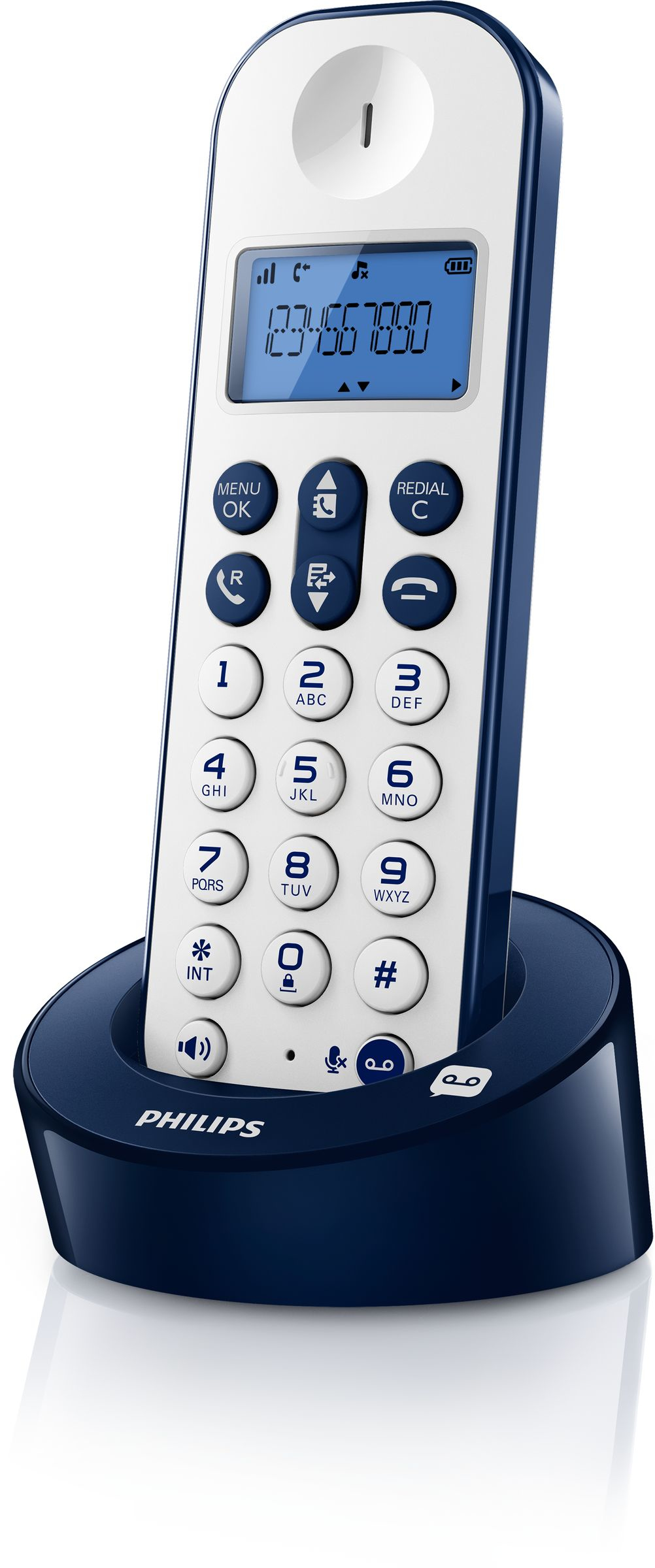 Philips D1261WD/38 telephone DECT telephone Caller ID Blue, White – image 2