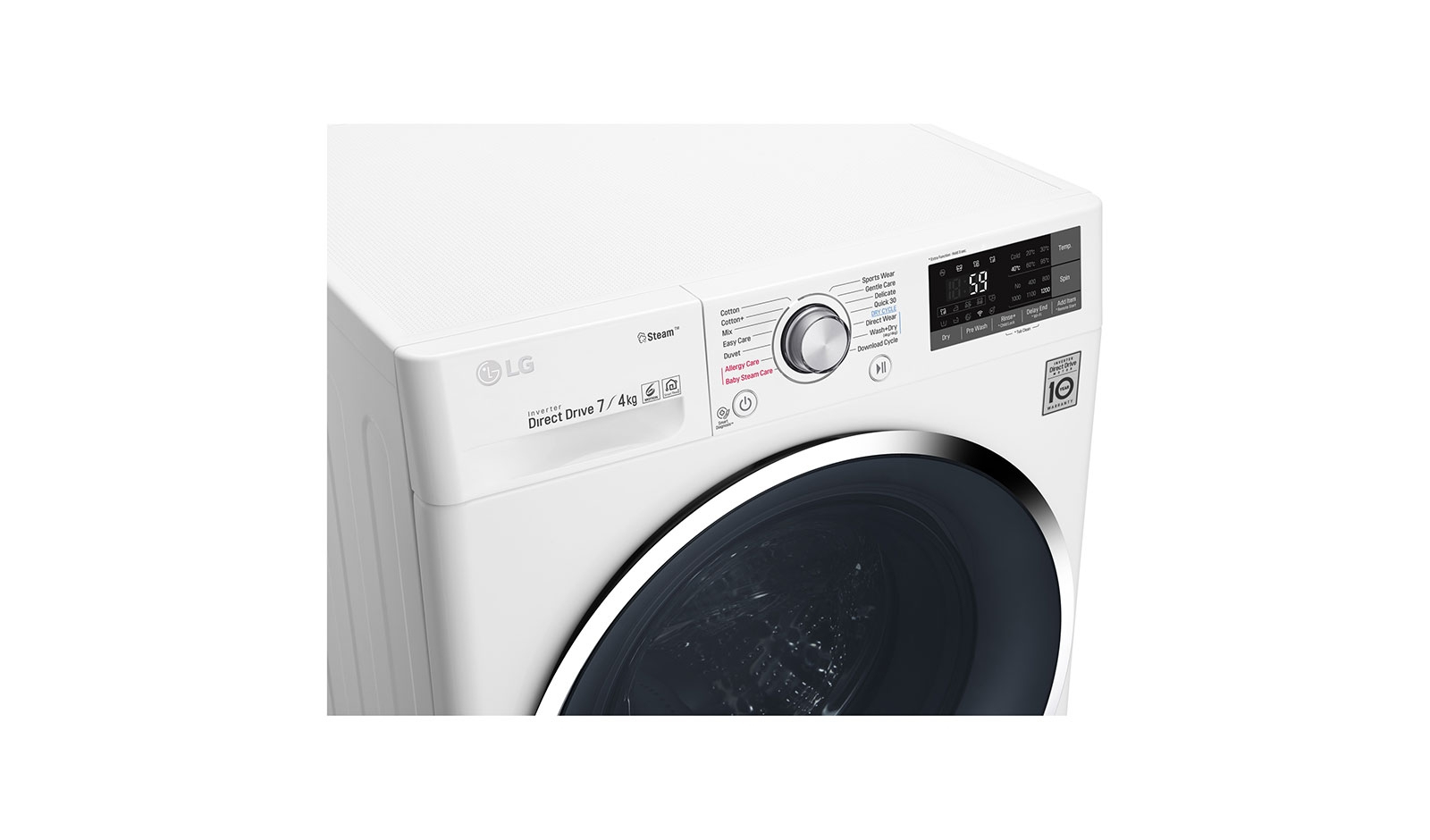 LG F2J7HG2W washer dryer Freestanding Front-load White – image 5