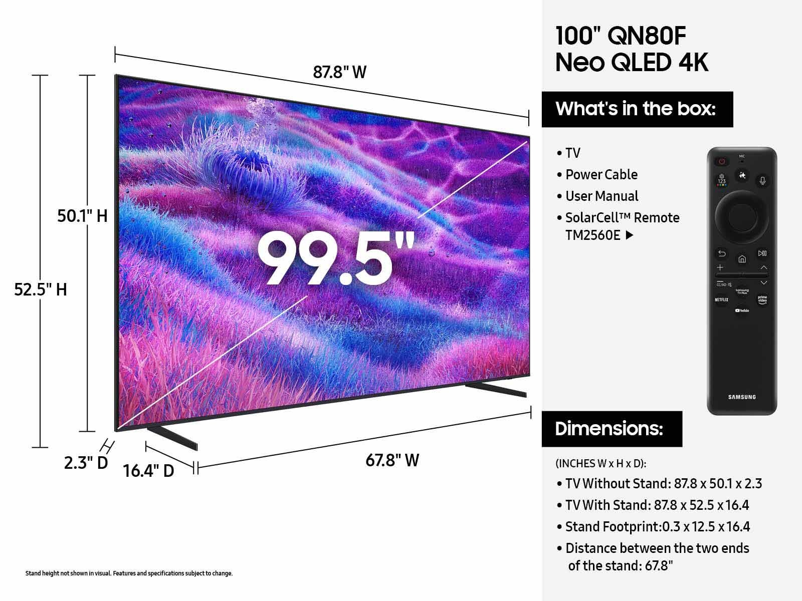 Samsung Neo QN100QN80FFXZX TV 2.54 m (100") 4K Ultra HD Smart TV Wi-Fi Black – image 5