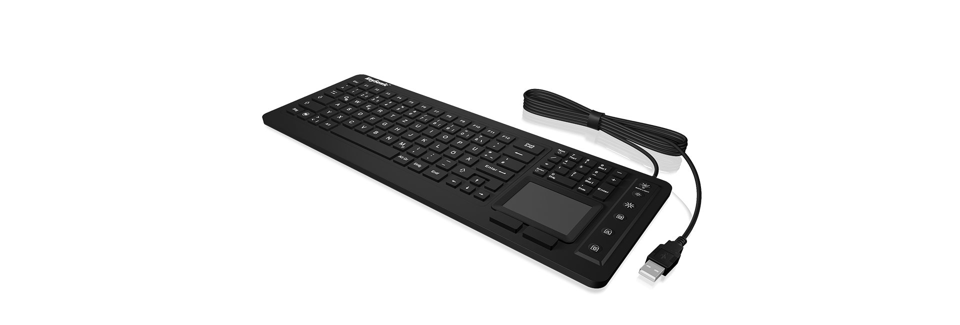 KeySonic KSK-6231INEL keyboard Industrial USB QWERTZ German Black – image 2