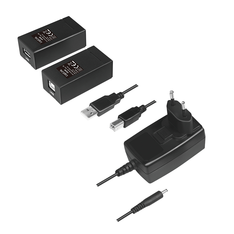 LogiLink UA0280 network extender Network transmitter & receiver Black