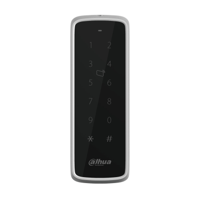 DHI-ASR2101A-D DAHUA ASR2101AD Lectora de Tarjetas ID con Teclado para Panel de Control de Acceso/ Uso Exterior/ Soporta Comunicación Wiegand y RS485/ Modos de desbloqueo Tarjeta y Codigo/ Alarma Antimanipulación/ IP66/ Zumbador e Indicador de Aviso/ DHI-ASR2101A-D