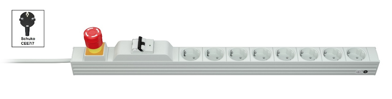 Vertiv Knürr DIS Rack PDU, Protector Emergency Stop Switch FI/LS, 0U, input Schuko – image 2