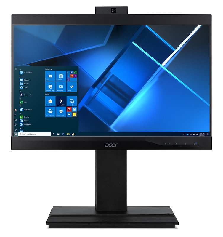 Acer Veriton VZ4870G Intel® Core™ i5 i5-10400 60.5 cm (23.8″) 1920 x 1080 pixels All-in-One PC 8 GB DDR4-SDRAM 256 GB SSD Windows 10 Pro Wi-Fi 6 (802.11ax) Black image 1