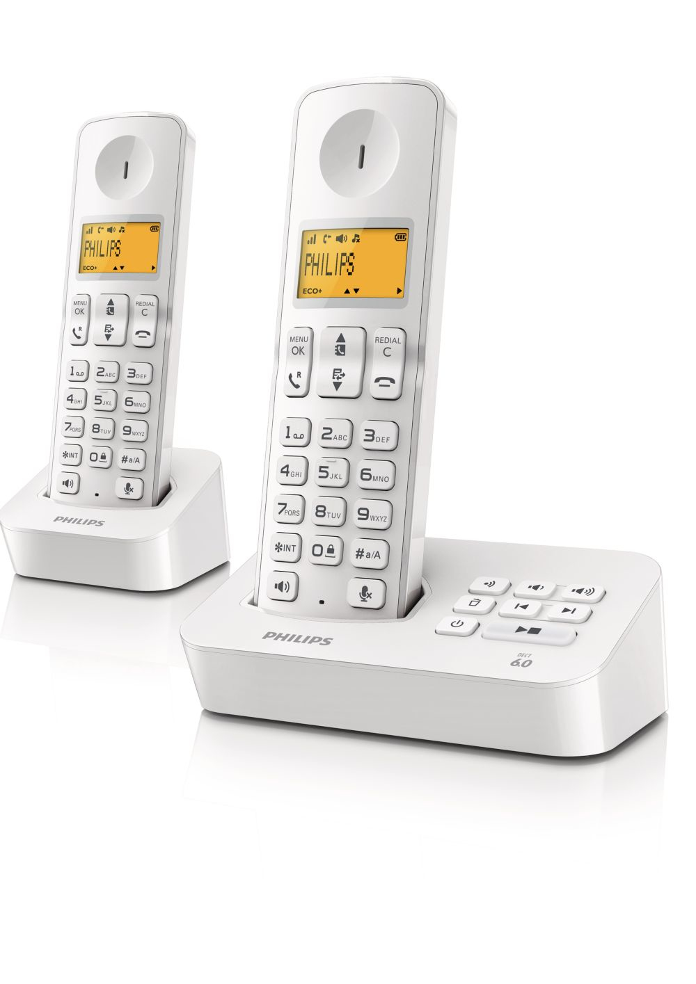 Philips D2052W/77 telephone DECT telephone Caller ID White – image 1