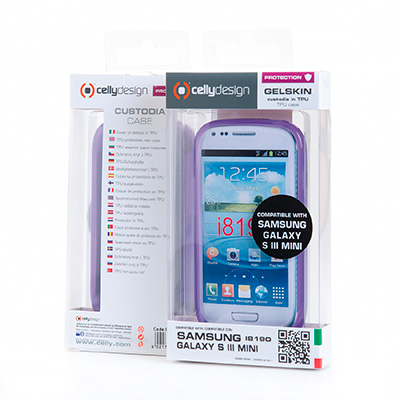 Celly GELSKIN280V mobile phone case Folio Violet – image 4